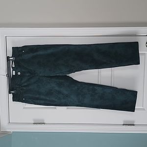 J.Jill Authentic Fit Jeans, 14, Distressed Hunter Green